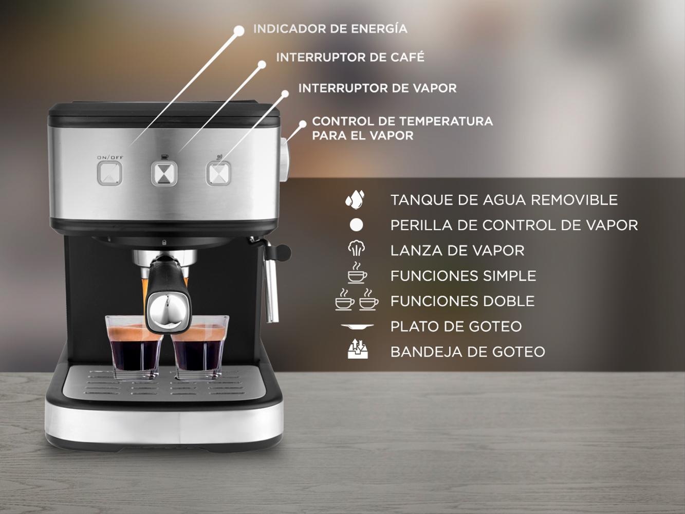 Cafetera Express Gadnic CME04 Home Pro 850W 19 Bar – Durtom